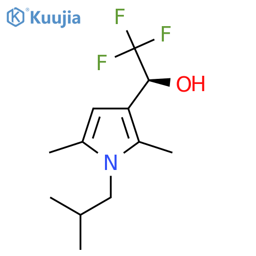 (1S)-1-2,5-dimethyl-1-(2-methylpropyl)-1H-pyrrol-3-yl-2,2,2-trifluoroethan-1-ol structure