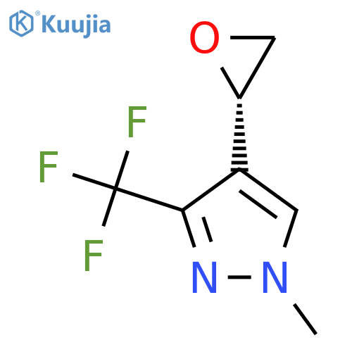 1-methyl-4-(2S)-oxiran-2-yl-3-(trifluoromethyl)-1H-pyrazole structure