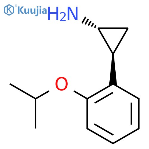 rac-(1R,2S)-2-2-(propan-2-yloxy)phenylcyclopropan-1-amine structure
