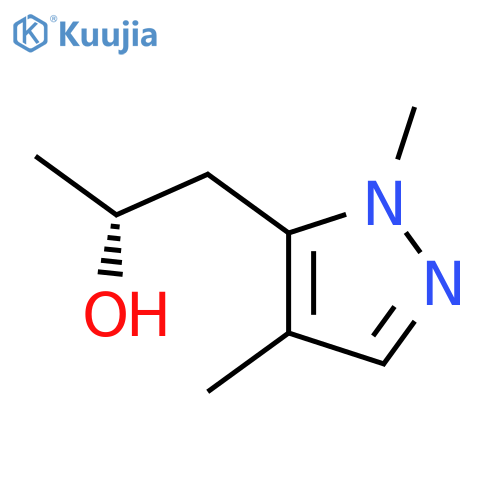 (2R)-1-(1,4-dimethyl-1H-pyrazol-5-yl)propan-2-ol structure