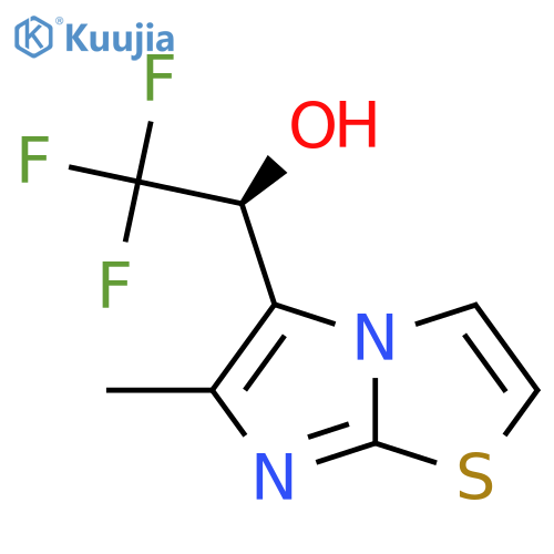 (1S)-2,2,2-trifluoro-1-{6-methylimidazo2,1-b1,3thiazol-5-yl}ethan-1-ol structure