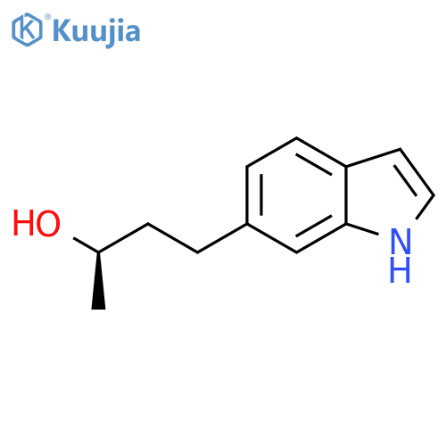 (2R)-4-(1H-indol-6-yl)butan-2-ol structure