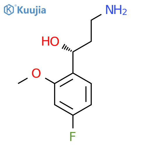 (1R)-3-amino-1-(4-fluoro-2-methoxyphenyl)propan-1-ol structure