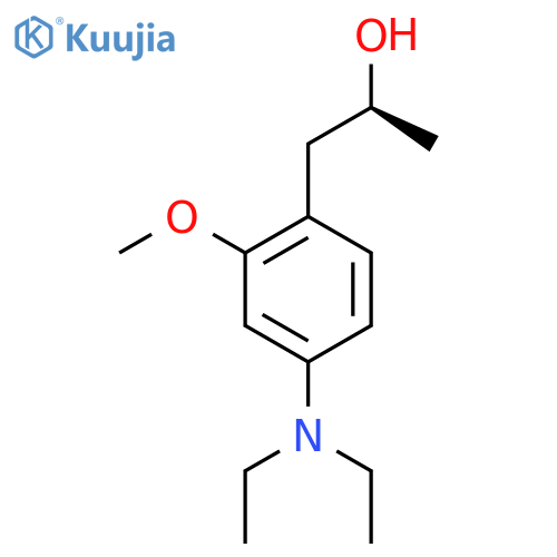 (2S)-1-4-(diethylamino)-2-methoxyphenylpropan-2-ol structure