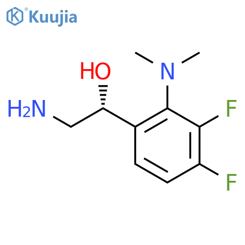 (1R)-2-amino-1-2-(dimethylamino)-3,4-difluorophenylethan-1-ol structure