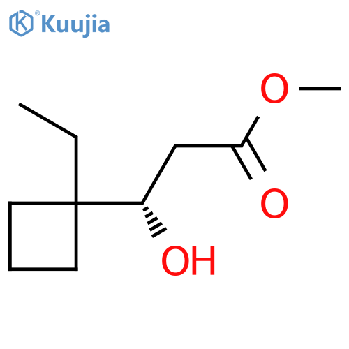 methyl (3S)-3-(1-ethylcyclobutyl)-3-hydroxypropanoate structure