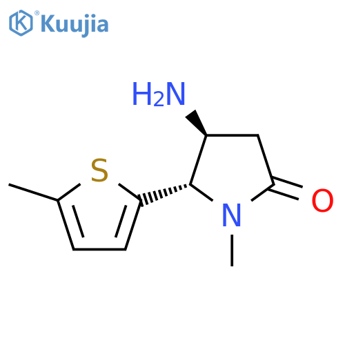 4-Amino-1-methyl-5-(5-methylthiophen-2-yl)pyrrolidin-2-one structure