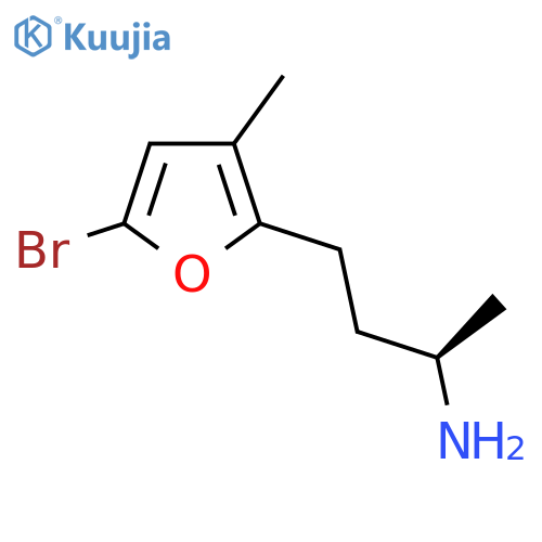 (2R)-4-(5-bromo-3-methylfuran-2-yl)butan-2-amine structure