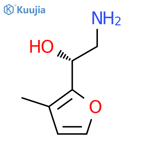 (1R)-2-amino-1-(3-methylfuran-2-yl)ethan-1-ol structure