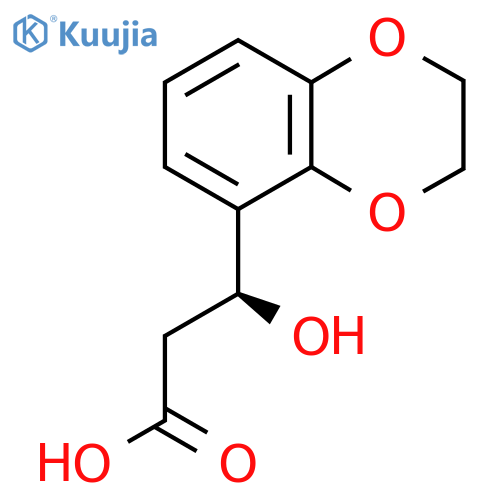 (3S)-3-(2,3-dihydro-1,4-benzodioxin-5-yl)-3-hydroxypropanoic acid structure