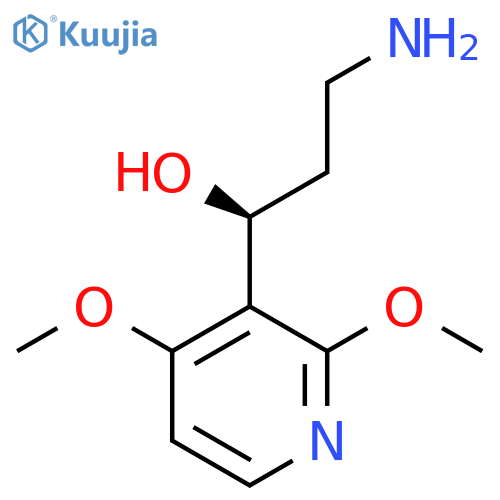 (1S)-3-amino-1-(2,4-dimethoxypyridin-3-yl)propan-1-ol structure