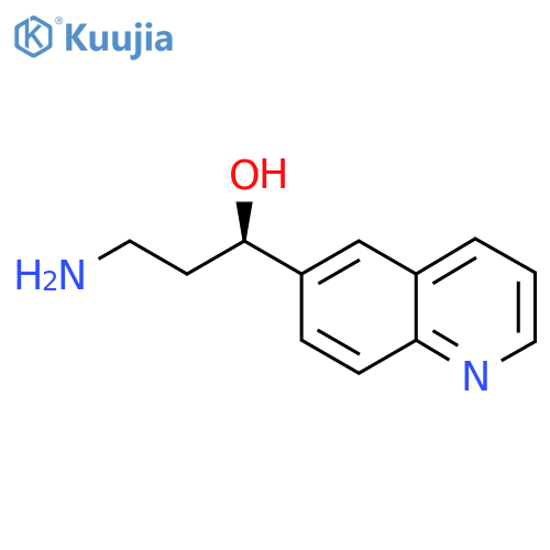 (1R)-3-amino-1-(quinolin-6-yl)propan-1-ol structure