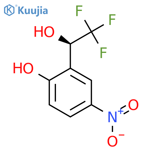 4-nitro-2-(1R)-2,2,2-trifluoro-1-hydroxyethylphenol structure
