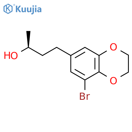 (2S)-4-(8-bromo-2,3-dihydro-1,4-benzodioxin-6-yl)butan-2-ol structure