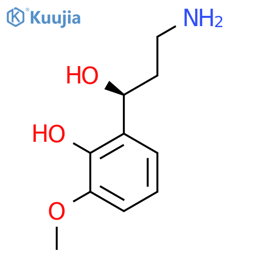 2-(1S)-3-amino-1-hydroxypropyl-6-methoxyphenol structure