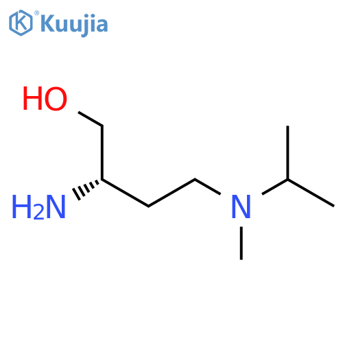 (2S)-2-amino-4-methyl(propan-2-yl)aminobutan-1-ol structure