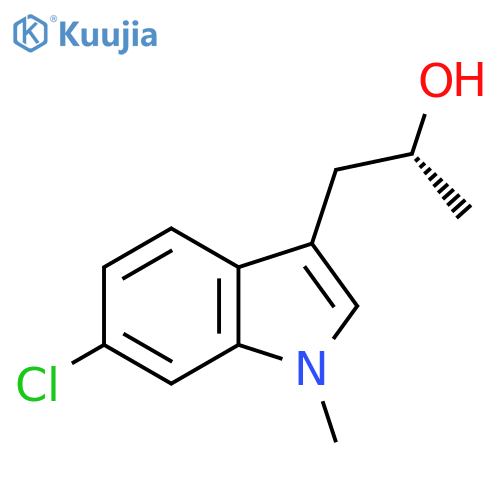 (2R)-1-(6-chloro-1-methyl-1H-indol-3-yl)propan-2-ol structure