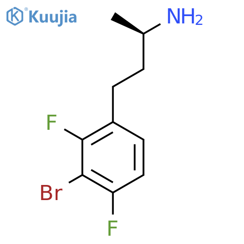 (2R)-4-(3-bromo-2,4-difluorophenyl)butan-2-amine structure