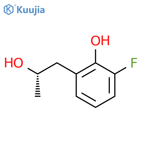 2-fluoro-6-(2S)-2-hydroxypropylphenol structure