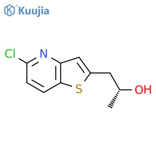 (2R)-1-{5-chlorothieno3,2-bpyridin-2-yl}propan-2-ol structure