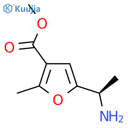 methyl 5-(1R)-1-aminoethyl-2-methylfuran-3-carboxylate structure