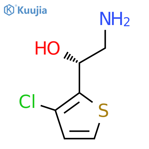 (1R)-2-amino-1-(3-chlorothiophen-2-yl)ethan-1-ol structure