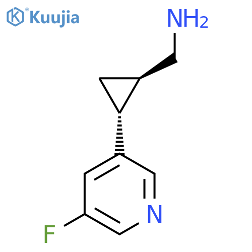 rac-(1R,2R)-2-(5-fluoropyridin-3-yl)cyclopropylmethanamine structure