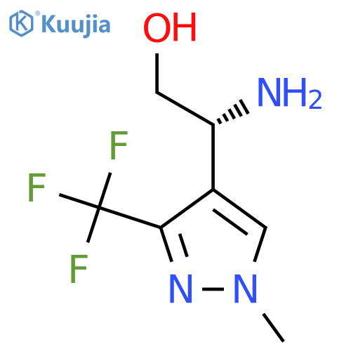 (2R)-2-amino-2-1-methyl-3-(trifluoromethyl)-1H-pyrazol-4-ylethan-1-ol structure