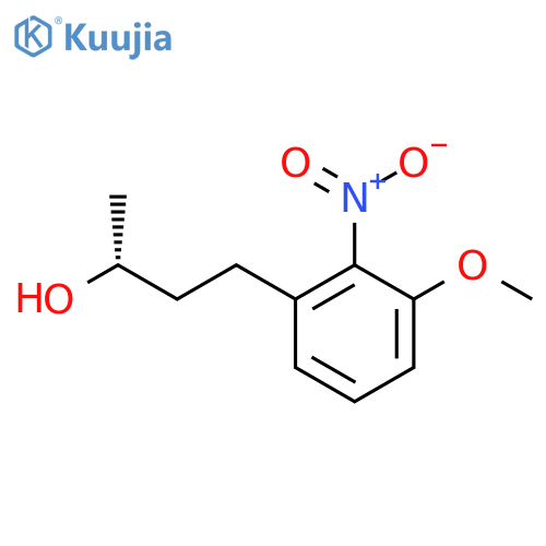 (2R)-4-(3-methoxy-2-nitrophenyl)butan-2-ol structure