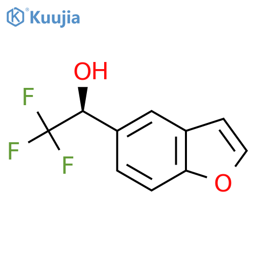 (1S)-1-(1-benzofuran-5-yl)-2,2,2-trifluoroethan-1-ol structure