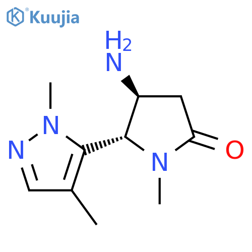 4-amino-5-(1,4-dimethyl-1H-pyrazol-5-yl)-1-methylpyrrolidin-2-one structure