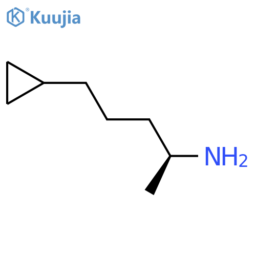 (2S)-5-cyclopropylpentan-2-amine structure