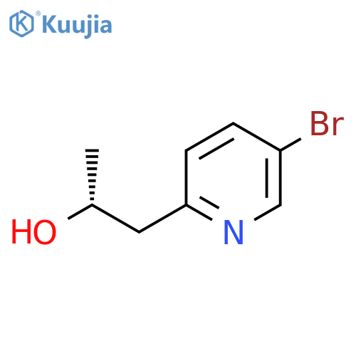 (2R)-1-(5-bromopyridin-2-yl)propan-2-ol structure