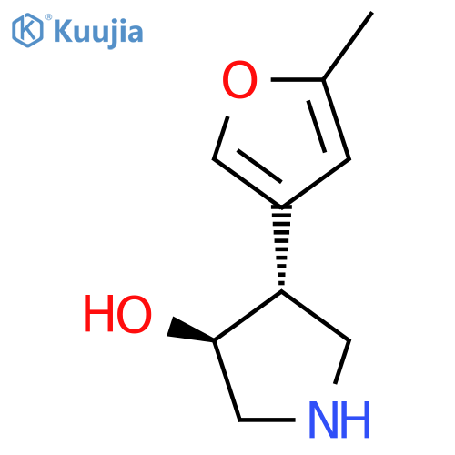 rac-(3R,4S)-4-(5-methylfuran-3-yl)pyrrolidin-3-ol structure
