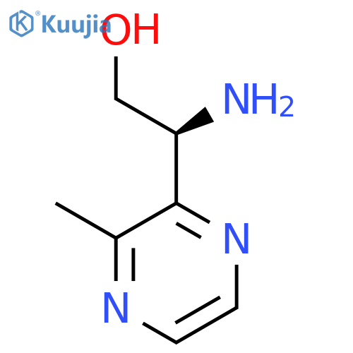 (2S)-2-amino-2-(3-methylpyrazin-2-yl)ethan-1-ol structure