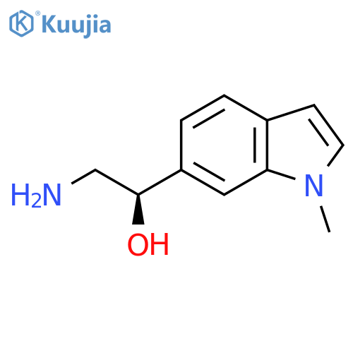 (1R)-2-amino-1-(1-methyl-1H-indol-6-yl)ethan-1-ol structure