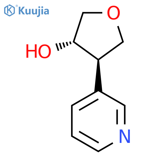 rac-(3R,4S)-4-(pyridin-3-yl)oxolan-3-ol structure