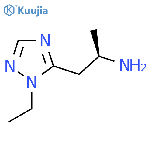 (2R)-1-(1-ethyl-1H-1,2,4-triazol-5-yl)propan-2-amine structure