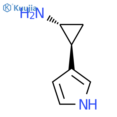 rac-(1R,2S)-2-(1H-pyrrol-3-yl)cyclopropan-1-amine structure