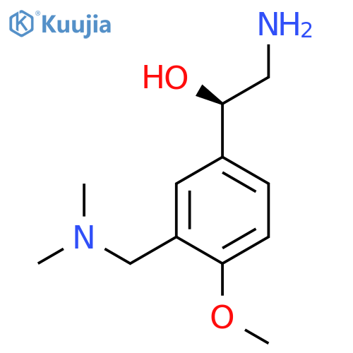 (1R)-2-amino-1-{3-(dimethylamino)methyl-4-methoxyphenyl}ethan-1-ol structure