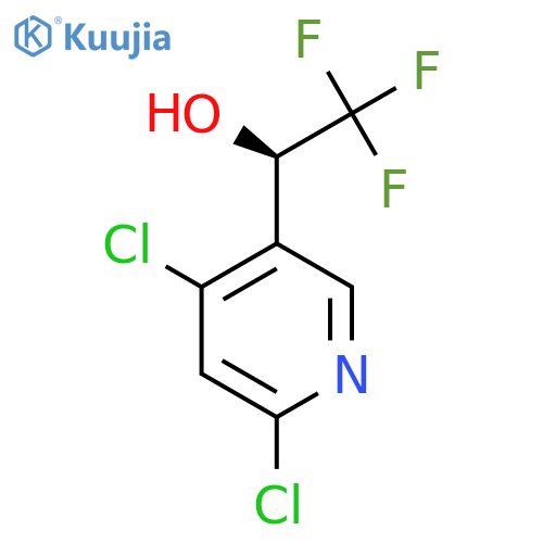 (1R)-1-(4,6-dichloropyridin-3-yl)-2,2,2-trifluoroethan-1-ol structure
