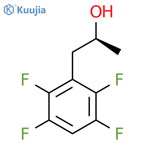 (2S)-1-(2,3,5,6-tetrafluorophenyl)propan-2-ol structure