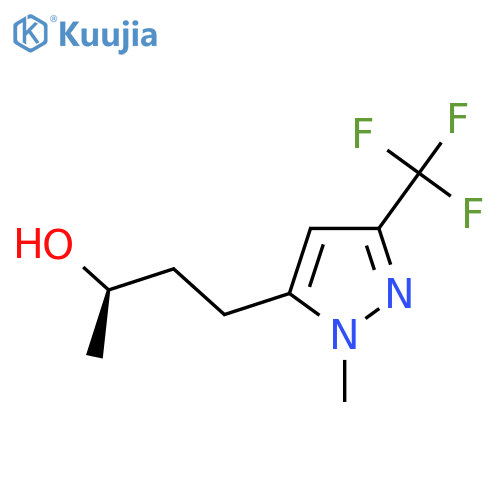 (2R)-4-1-methyl-3-(trifluoromethyl)-1H-pyrazol-5-ylbutan-2-ol structure
