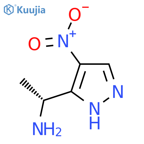 (1R)-1-(4-nitro-1H-pyrazol-3-yl)ethan-1-amine structure
