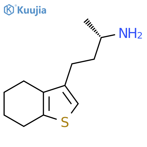 (2S)-4-(4,5,6,7-tetrahydro-1-benzothiophen-3-yl)butan-2-amine structure