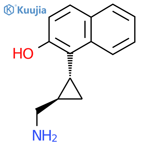 rac-1-(1R,2R)-2-(aminomethyl)cyclopropylnaphthalen-2-ol structure