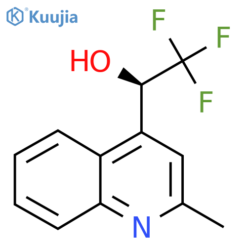 (1R)-2,2,2-trifluoro-1-(2-methylquinolin-4-yl)ethan-1-ol structure