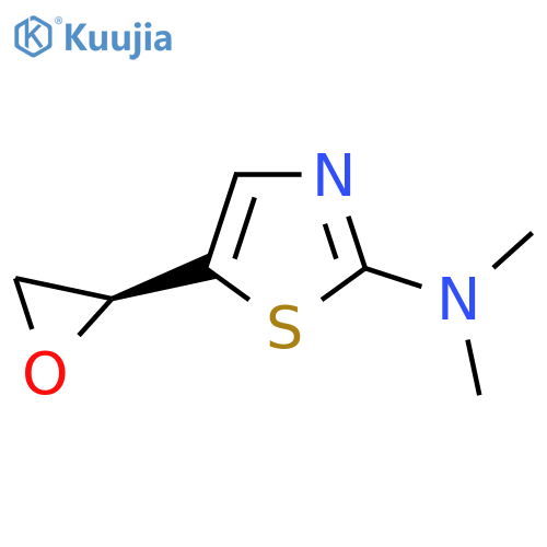 N,N-dimethyl-5-(2S)-oxiran-2-yl-1,3-thiazol-2-amine structure