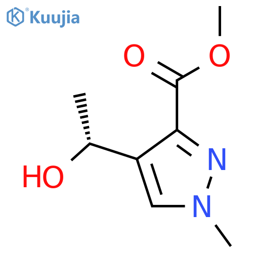methyl 4-(1R)-1-hydroxyethyl-1-methyl-1H-pyrazole-3-carboxylate structure
