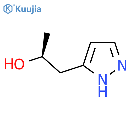 (2S)-1-(1H-pyrazol-3-yl)propan-2-ol structure